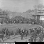 کد 08: (ارسالی آقای امیرباقری):  احتمالاً تشییع جنازه یکی از عالمان شهر (شاید مرحوم آیت الله غضنفری) 